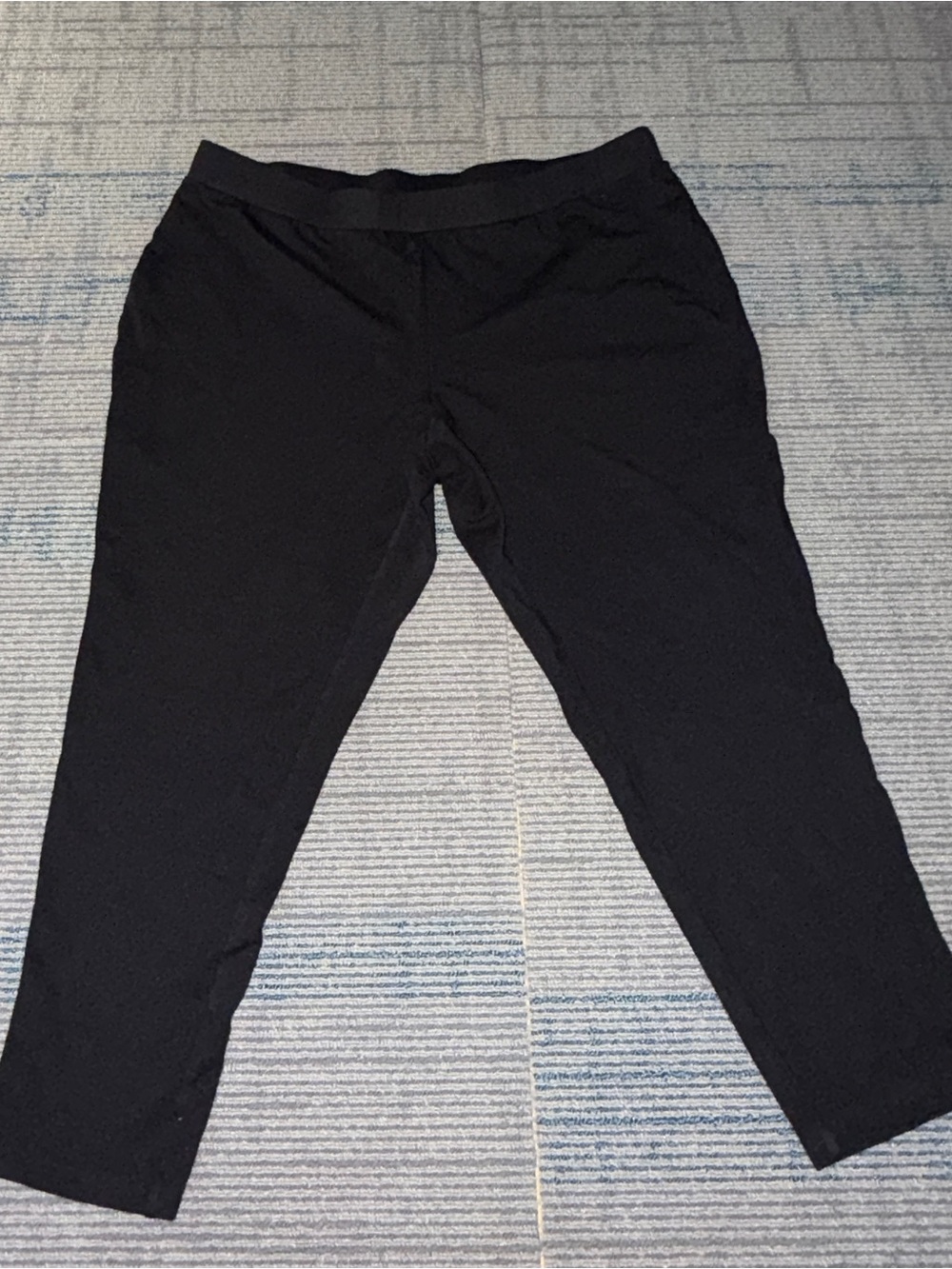 Black Stretch Pull-On Pants